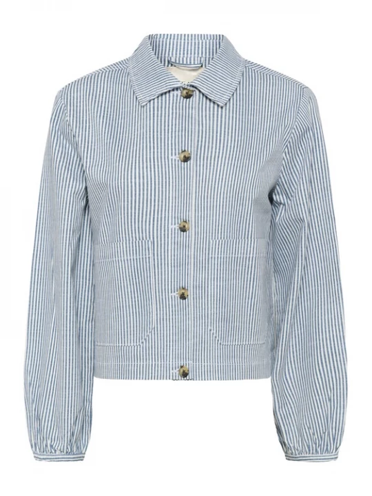 Foto van product Cream Blouse 'CRBerta' blauw / wit