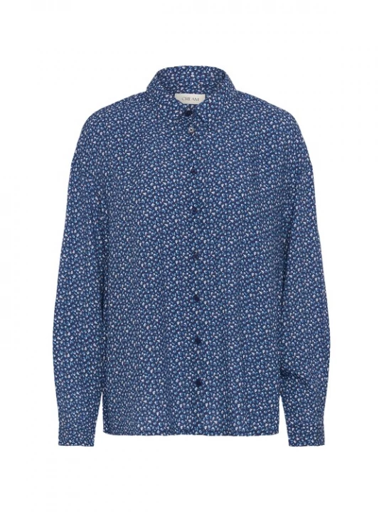 Foto van product Cream Blouse 'CRTiah' blauw / donkerblauw / wit