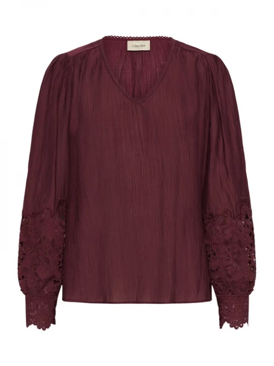 Foto van product Cream Blouse 'CRTina' wijnrood
