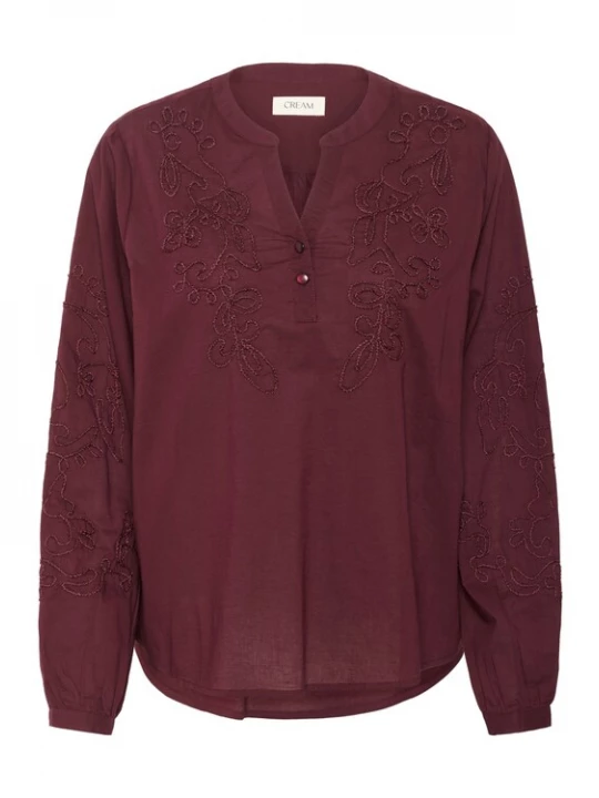 Foto van product Cream Blouse 'CRVia' wijnrood