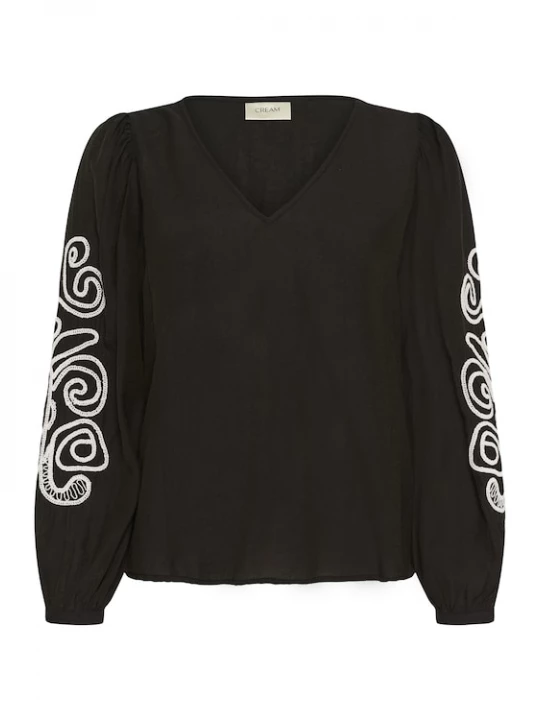 Foto van product Cream Blouse 'Danielle' zwart / wit