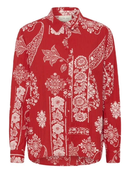 Foto van product Cream Blouse 'Gianna' rood / wit