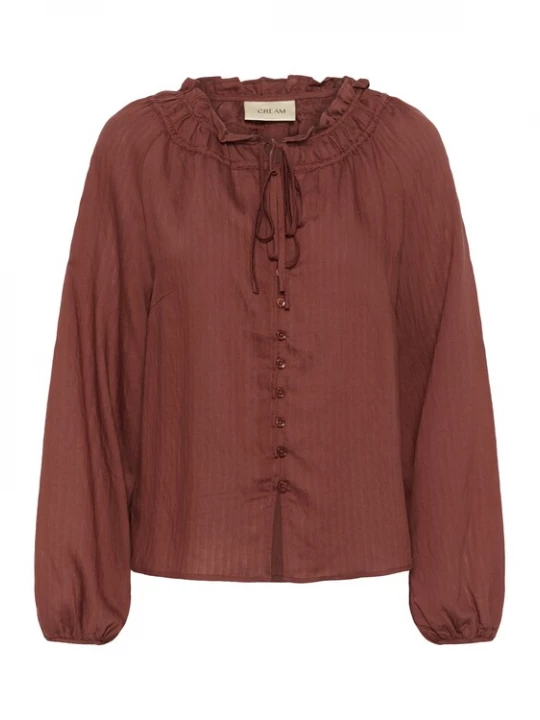 Foto van product Cream Blouse 'Goni' bruin