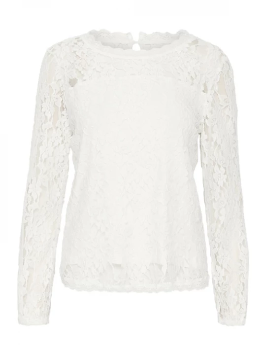 Foto van product Cream Blouse 'Kit' wit