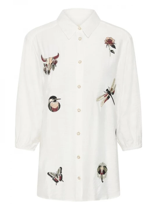 Foto van product Cream Blouse 'Noris' gemengde kleuren / wit