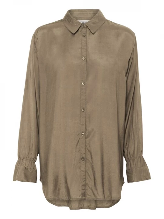 Foto van product Cream Blouse 'Smokia' kaki