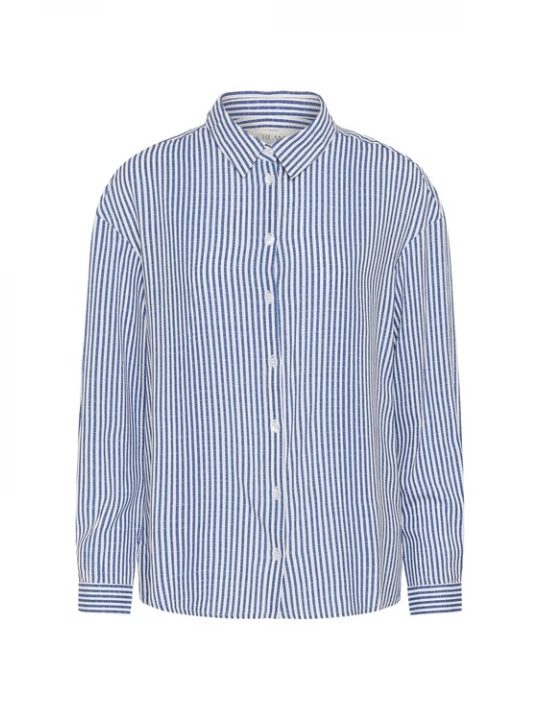 Foto van product Cream Blouse 'Tiah' blauw / wit