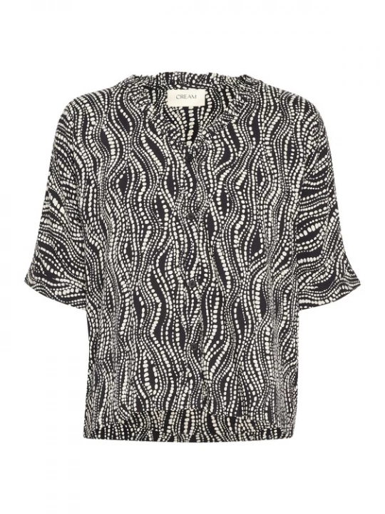Foto van product Cream Blouse 'Tiah' zwart / wit