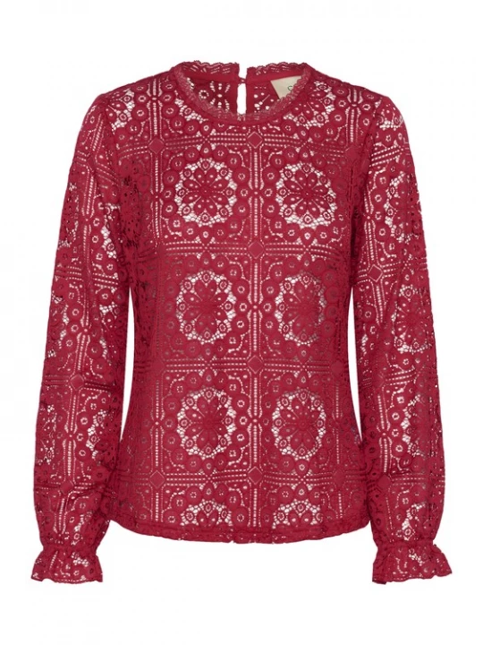 Foto van product Cream Blouse 'Tiley' grenadine