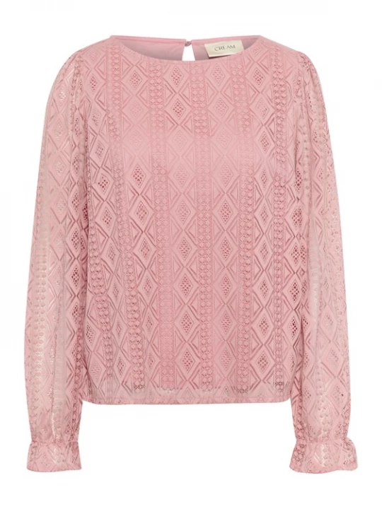 Foto van product Cream Blouse 'Valerie' oudroze