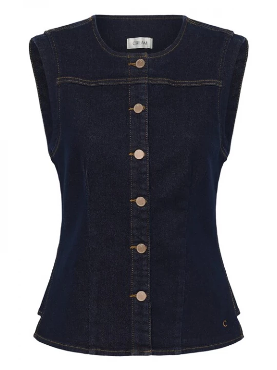 Foto van product Cream Bodywarmer blauw denim