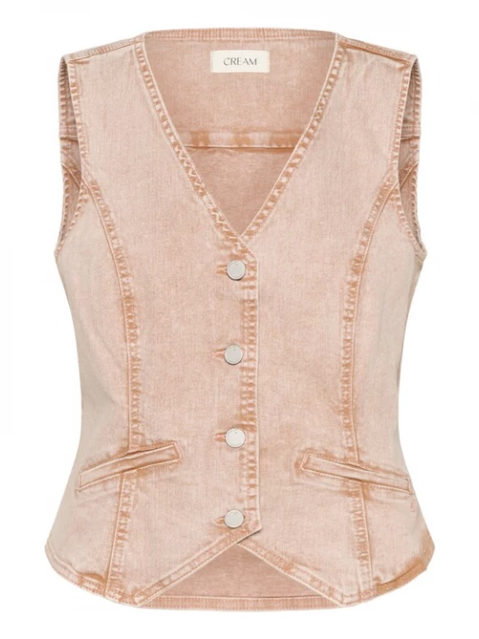 Foto van product Cream Bodywarmer 'CRBirdie' poederroze