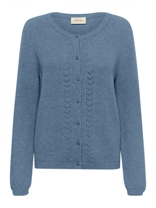 Foto van product Cream Gebreid vest 'CRDela' blauw gemêleerd
