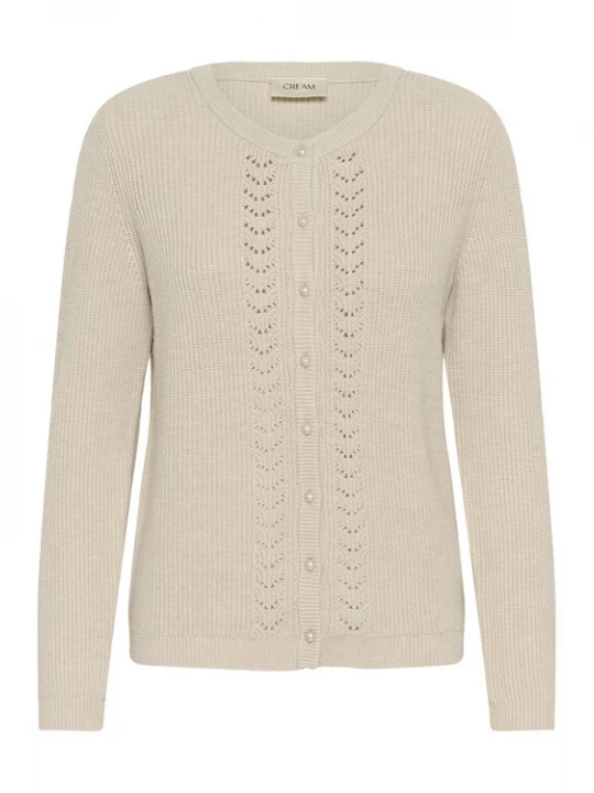 Foto van product Cream Gebreid vest 'Dela' beige