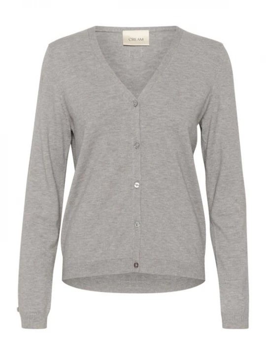 Foto van product Cream Gebreid vest 'Dela' lichtgrijs