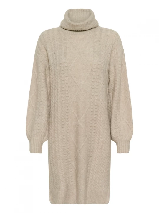 Foto van product Cream Gebreide jurk 'CRPumpkin' taupe