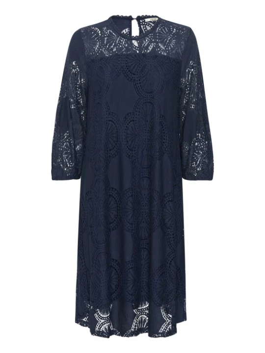 Foto van product Cream Jurk 'Amaja' navy
