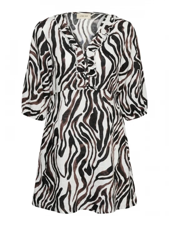 Foto van product Cream Jurk 'CRBellis' ecru / donkerbruin