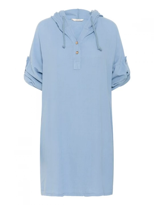 Foto van product Cream Jurk 'Lark' lichtblauw