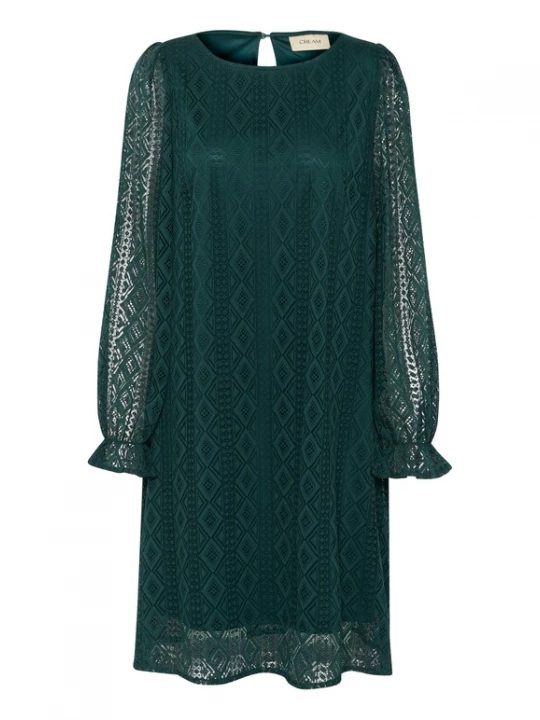 Foto van product Cream Jurk 'Valerie' smaragd