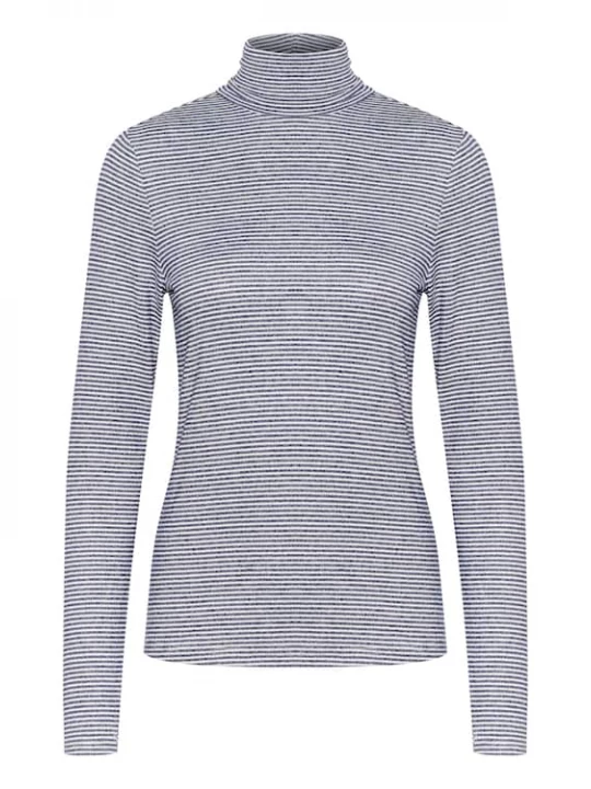 Foto van product Cream Shirt 'Cr Amma' donkerblauw / wit