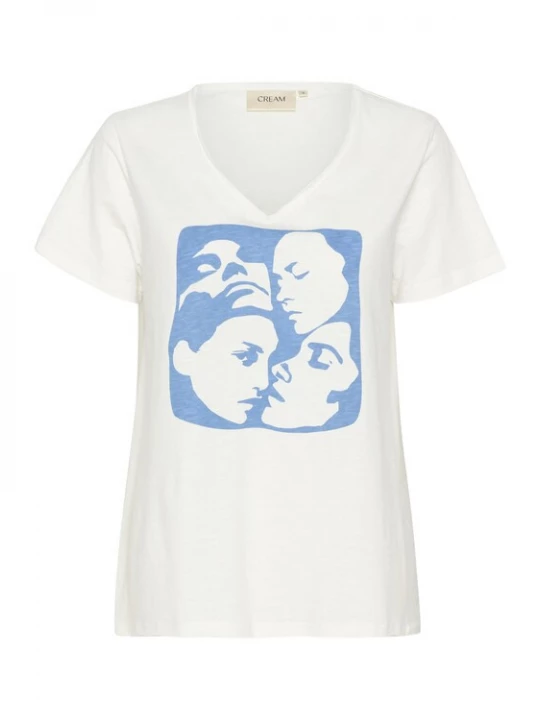 Foto van product Cream Shirt 'CR Lavika' royal blue / koningsblauw / wit biały