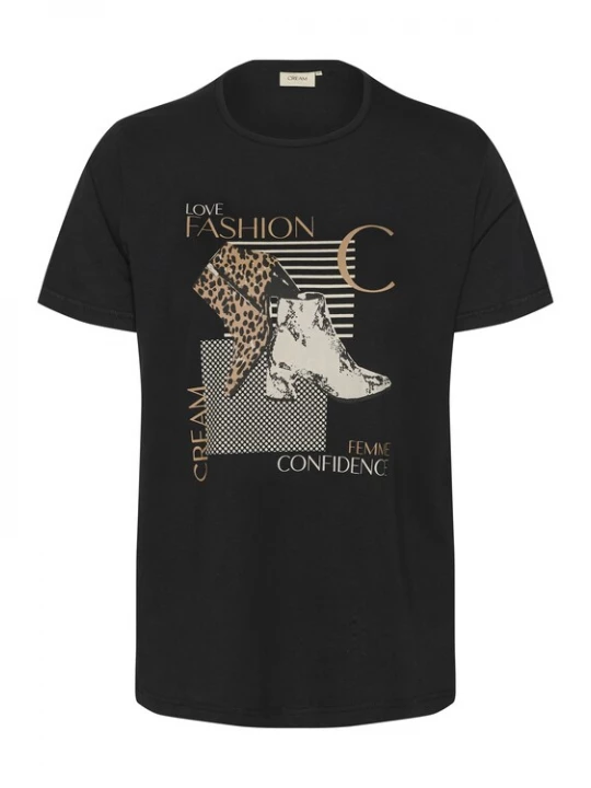 Foto van product Cream Shirt 'CR Velie' beige / donkerbeige / zwart