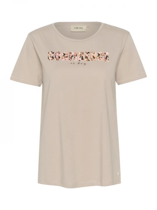 Foto van product Cream Shirt 'CR Velie' bruin / lichtgrijs / rosa / zwart