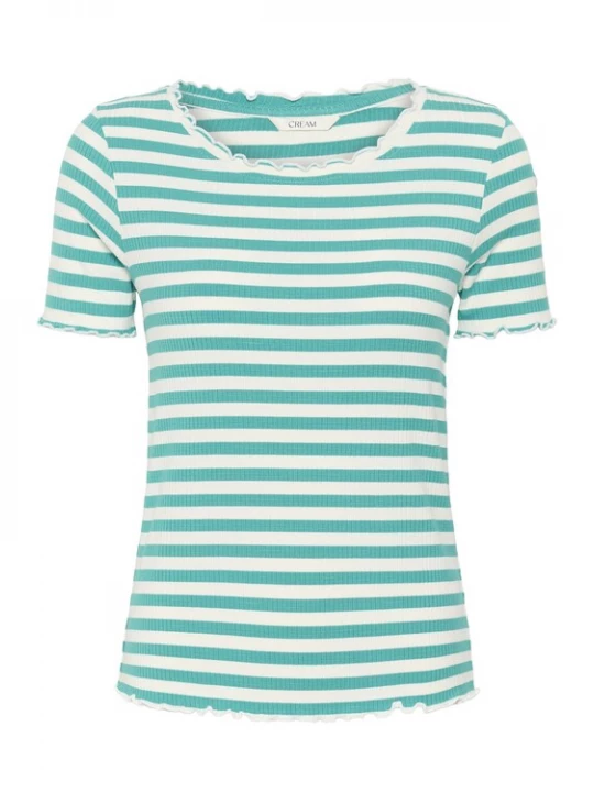 Foto van product Cream Shirt 'CRRibba' groen / wit