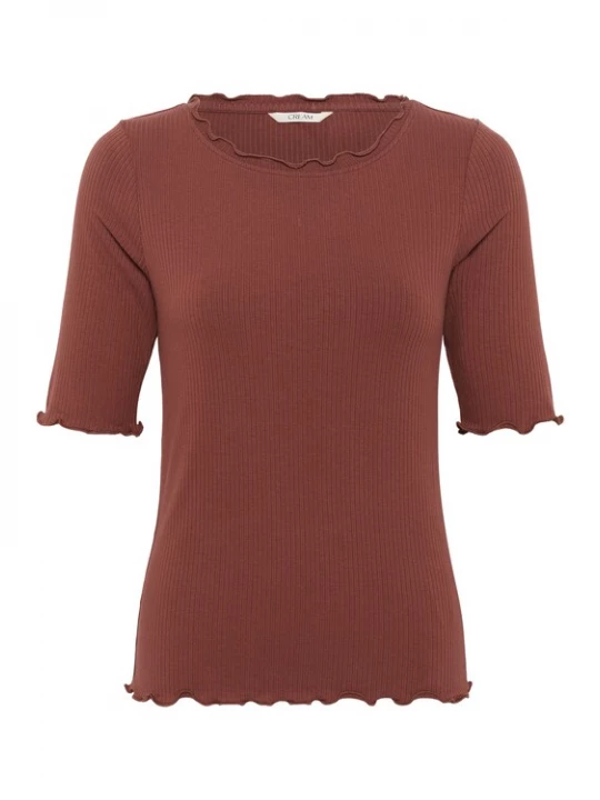 Foto van product Cream Shirt 'CRRibba' kastanjebruin