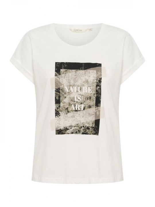 Foto van product Cream Shirt 'CRSita' beige / olijfgroen / zwart / wit