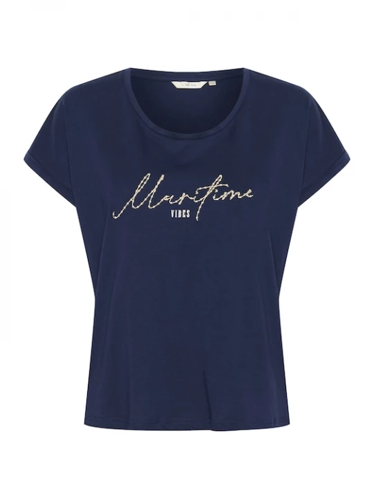 Foto van product Cream Shirt 'CRTinea' beige / marine