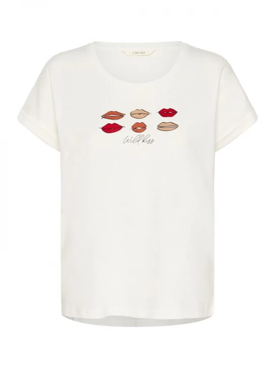 Foto van product Cream Shirt 'Lumilla' rood / wit