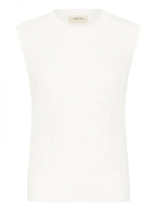 Foto van product Cream Top 'CROluki' natuurwit