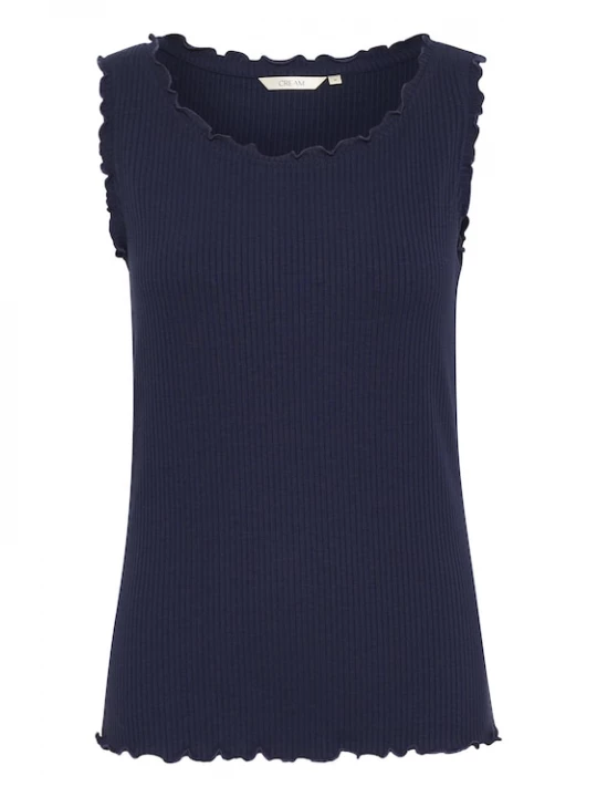 Foto van product Cream Top 'CRRibba' navy