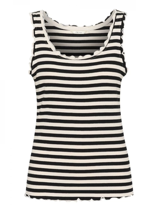 Foto van product Cream Top 'CRRibba' zwart / wit
