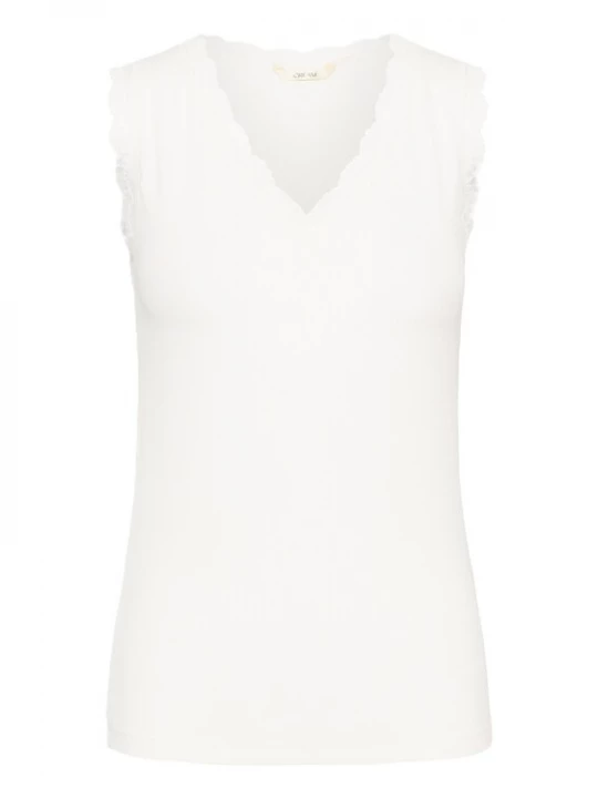 Foto van product Cream Top 'CRYunni' wit