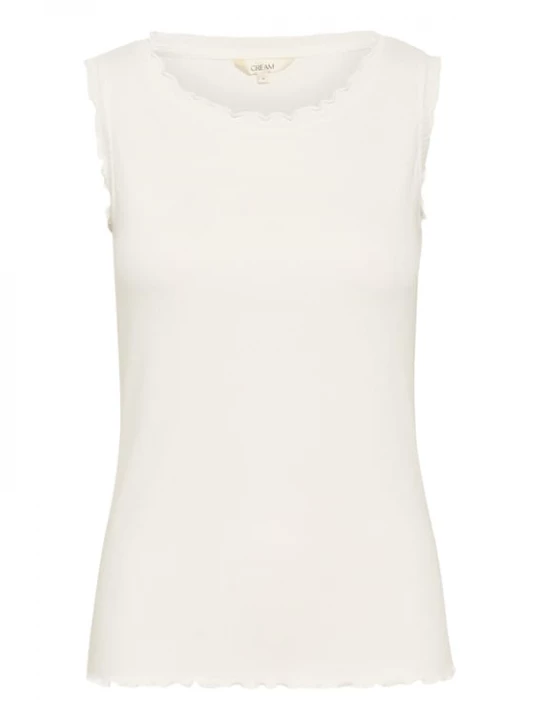 Foto van product Cream Top 'Ribba' natuurwit