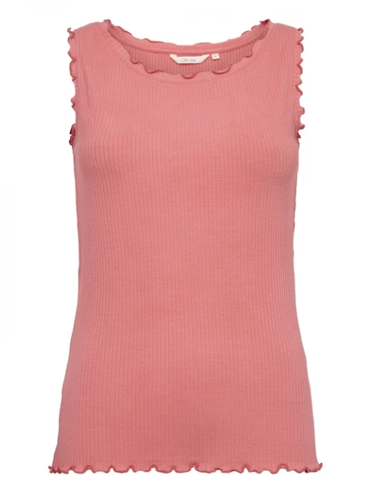 Foto van product Cream Top 'Ribba' oudroze