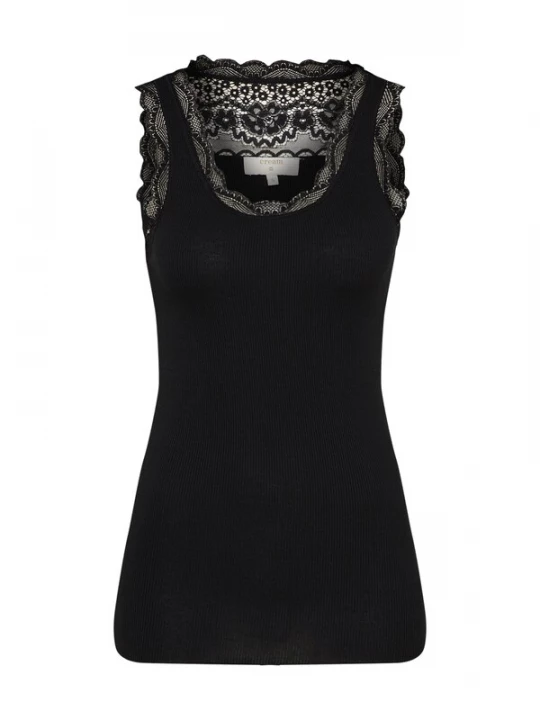 Foto van product Cream Top 'Vanessa' zwart