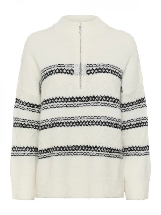 Foto van product Cream Trui 'CRSkie' zwart / wit