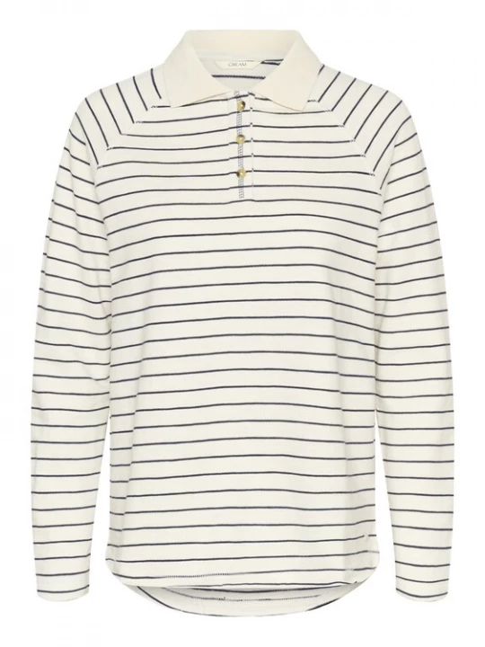 Foto van product Cream Trui 'CRVerma' navy / wit