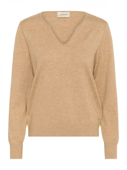 Foto van product Cream Trui 'Dela' camel