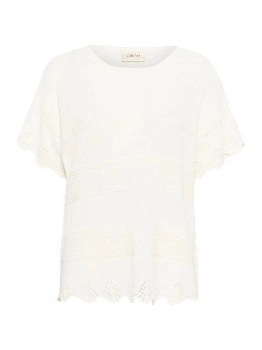 Foto van product Cream Trui 'Loraine' wit