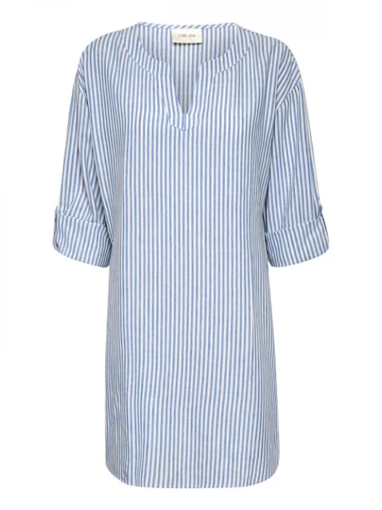 Foto van product Cream Tuniek 'Venta' blauw / wit