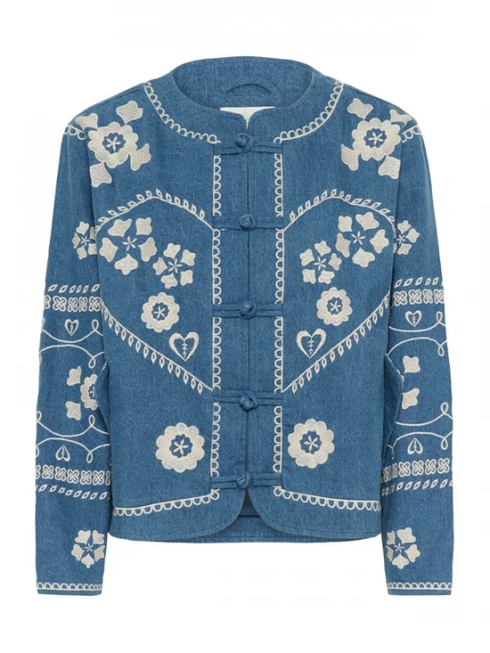 Foto van product Cream Tussenjas 'CRTannie' beige / blauw denim