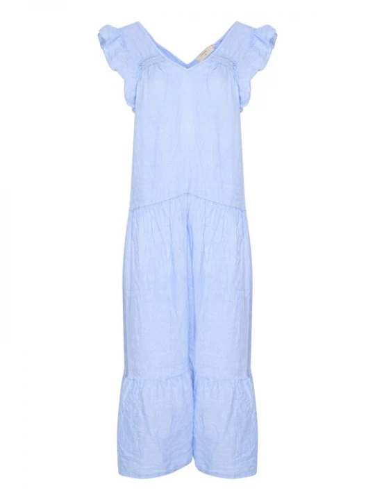 Foto van product Cream Zomerjurk 'Nina' hemelsblauw