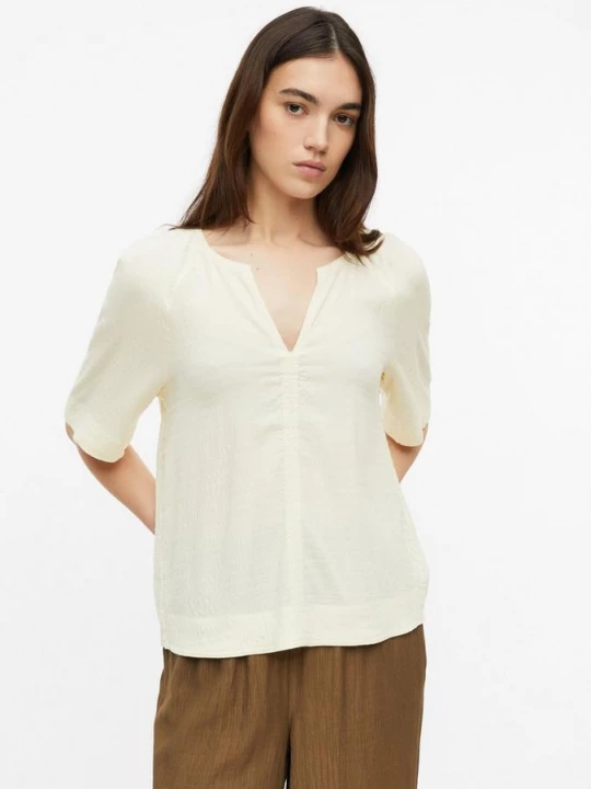 Foto van product Crepe blouse in viscosemix s.Oliver beżowy