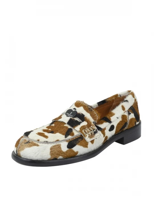 Foto van product Crickit Instappers 'Patrizia' bruin / zwart / wit