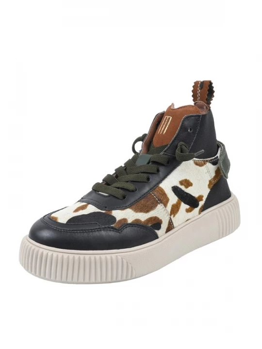 Foto van product Crickit Sneakers hoog ' REBEKA ' bruin / zwart / wit
